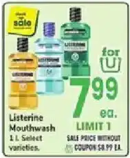 Jewel-Osco Listerine Mouthwash offer