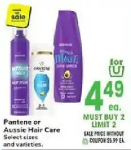 Jewel-Osco Pantene or Aussie Hair Care offer