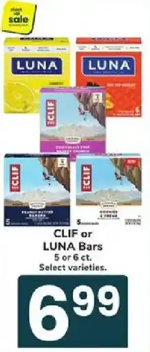 Jewel-Osco Clif or Luna Bars offer