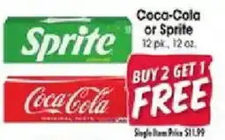 Jewel-Osco Coca-Cola or Sprite offer