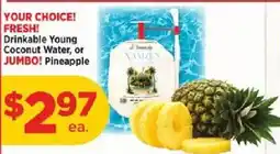 H-E-B Tropicana Young Coconut Water or Pineapple offer