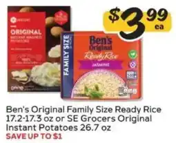 Winn Dixie Ben's Original Family Size Ready Rice offer