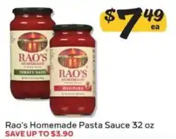 Winn Dixie Rao's Homemade Pasta Sauce offer