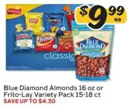 Winn Dixie Blue Diamond Almonds or Frito-Lay Variety Pack offer