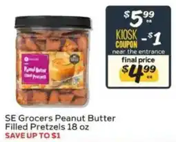 Winn Dixie Se Grocers Peanut Butter Filled Pretzels offer