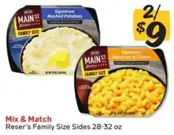 Winn Dixie Reser's Family Size Sides offer