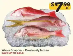 Winn Dixie Whole Snapper offer