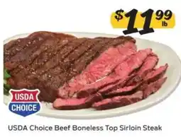 Winn Dixie Usda Choice Beef Boneless Top Sirloin Steak offer