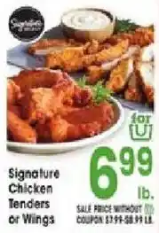 Jewel-Osco Signature Chicken Tenders or Wings offer