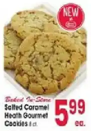 Jewel-Osco Baked In-Store Salted Caramel Heath Gourmet Cookies offer