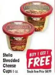 Jewel-Osco Stella shredded cheese cups offer