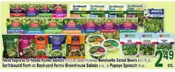 Jewel-Osco Fresh Express or Taylor Farms Salads offer