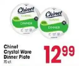 Jewel-Osco Chinet Crystal Ware Dinner Plate offer