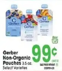 Jewel-Osco Gerber Non-Organic Pouches offer