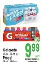 Jewel-Osco Gatorade or Propel offer