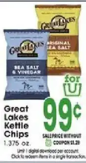 Jewel-Osco Great Lakes kettle chips offer