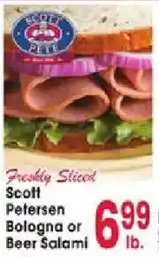 Jewel-Osco Scott Petersen Bologna or Beer Salami offer