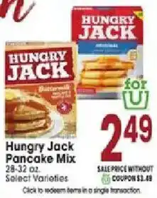 Jewel-Osco Hungry Jack Pancake Mix offer
