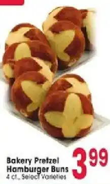 Jewel-Osco Bakery Pretzel Hamburger Buns offer
