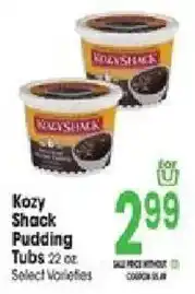 Jewel-Osco Kozy Shack Pudding offer