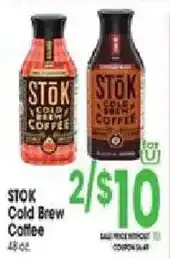 Jewel-Osco Stok Cold Brew Coffee offer