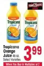 Jewel-Osco Tropicana orange juice offer