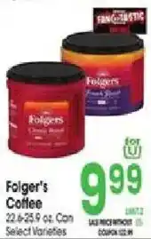Jewel-Osco Folger's Coffee offer