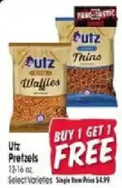 Jewel-Osco Utz Pretzels offer