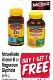 Jewel-Osco Nature Made Vitamin D or Magnesium Glycinate offer