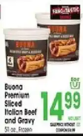 Jewel-Osco Buona Premium Sliced Italian Beef and Gravy offer