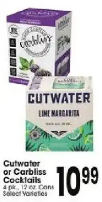 Jewel-Osco Cutwater or Carbliss Cocktails offer
