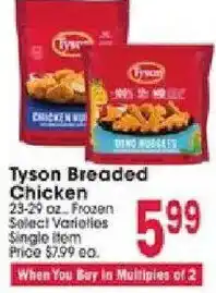 Jewel-Osco Tyson Breaded Chicken offer