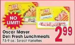 Jewel-Osco Oscar Mayer Deli Fresh Lunchmeats offer
