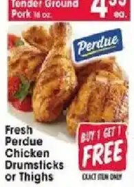 Jewel-Osco Fresh Perdue Chicken Drumsticks or Thighs offer