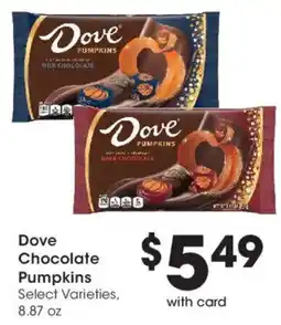 Dillons Dove Chocolate Pumpkins offer