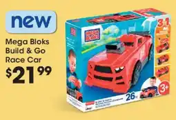 King Soopers Mega Bloks Build & Go Race Car offer
