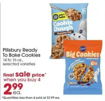Pillsbury Ready To Bake Cookies