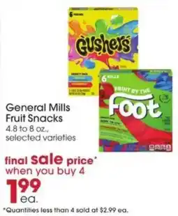 Giant Eagle General Mills Fruit Snacks offer
