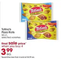 Giant Eagle Totino's Pizza Rolls offer