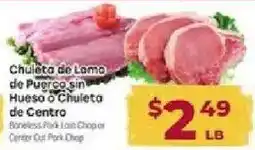 Cardenas Boneless Pork Loin Chop or Center Cut Pork Chop offer