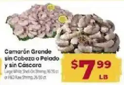 Cardenas Large White Shell On Shrimp offer