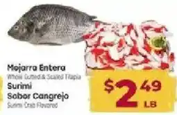 Cardenas Mojarra Entera Whole Gutted & Scaled Tilapia offer