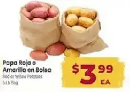 Cardenas Papa Roja o Amarilla en Bolsa offer
