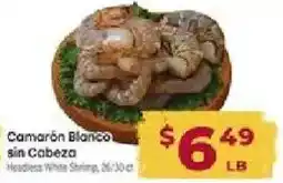 Cardenas Headless White Shrimp offer