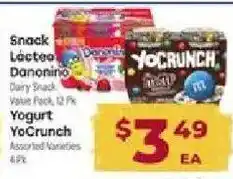 Cardenas Snack Lactee Danonino Yogurt YoCrunch offer