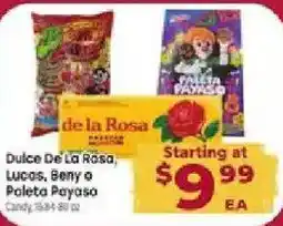Cardenas Dulce De La Rosa, Lucas, Beny o Paleta Payaso Candy offer