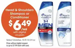 Dillons Head & Shoulders Shampoo or Conditioner offer