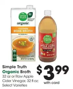 Dillons Simple Truth Organic Broth offer