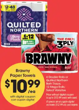 Smith's Brawny Paper Towels offer