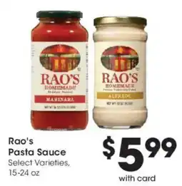 Dillons Rao's Pasta Sauce offer